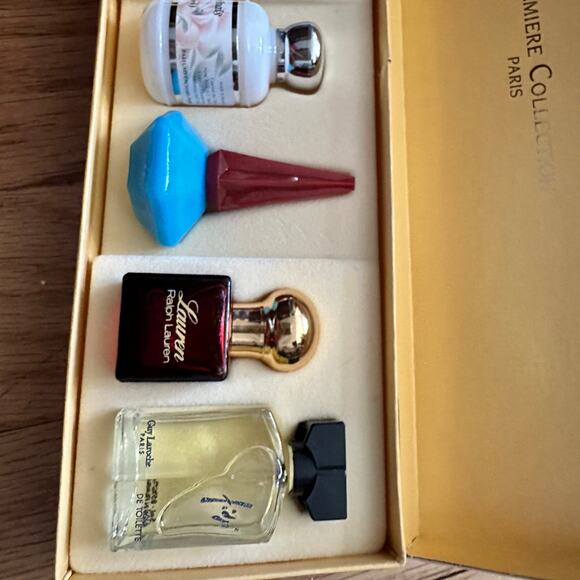 Vintage Premiere Collection Set 6 Mini Designer Perfumes Rare Womens Mini Travel - Picture 10 of 13